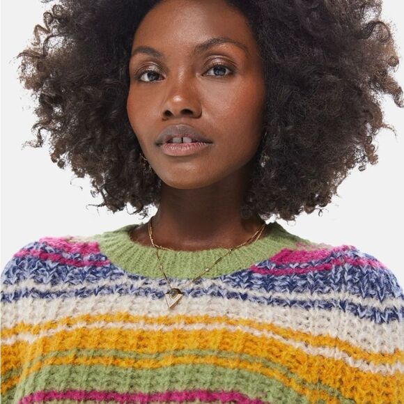 MOTHER Inset Puff-Sleeve Jumper Sweater - Picture 3 of 8